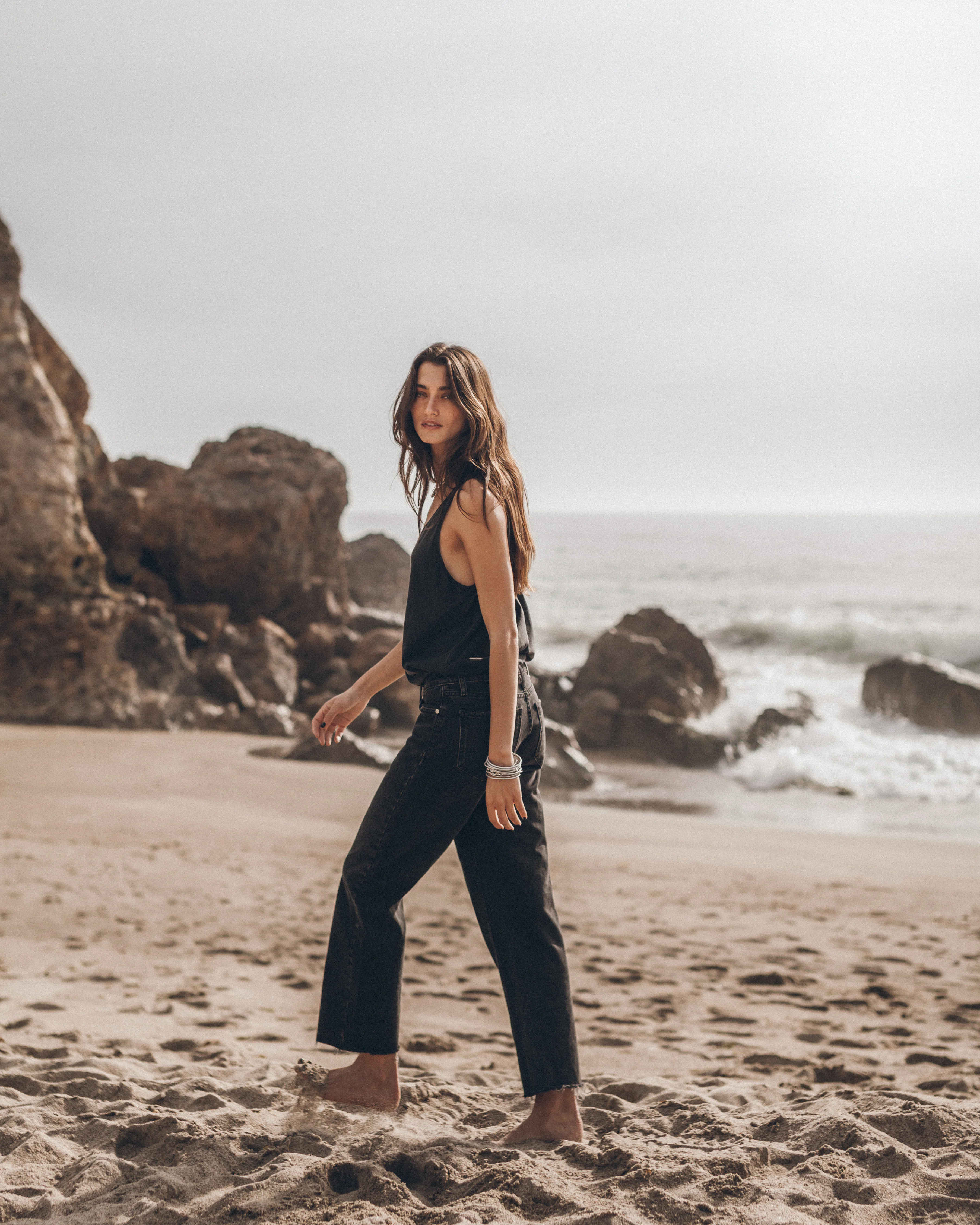 The Black Cropped Straight Jeans - Image 4