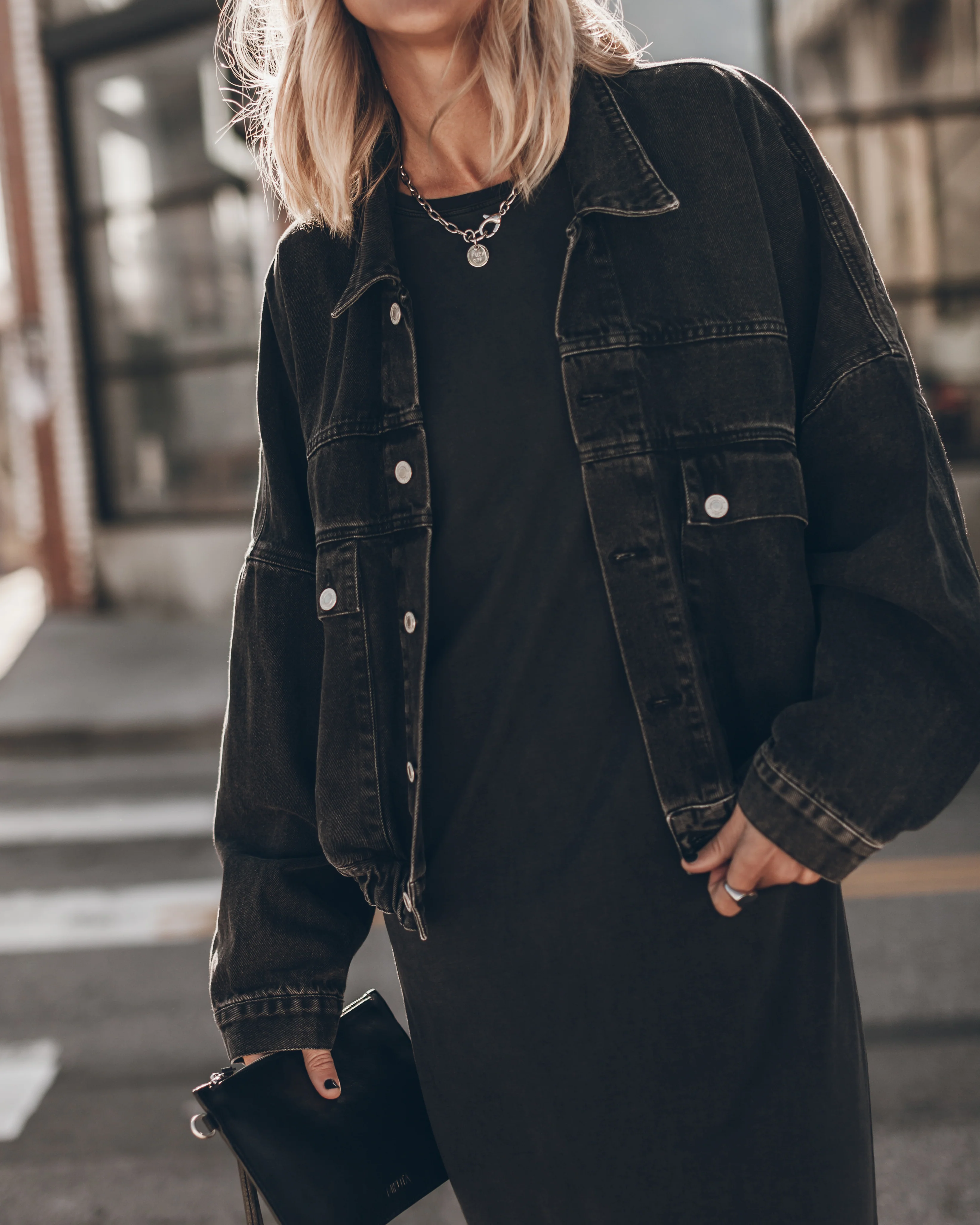 The Black Denim Jacket - Image 4