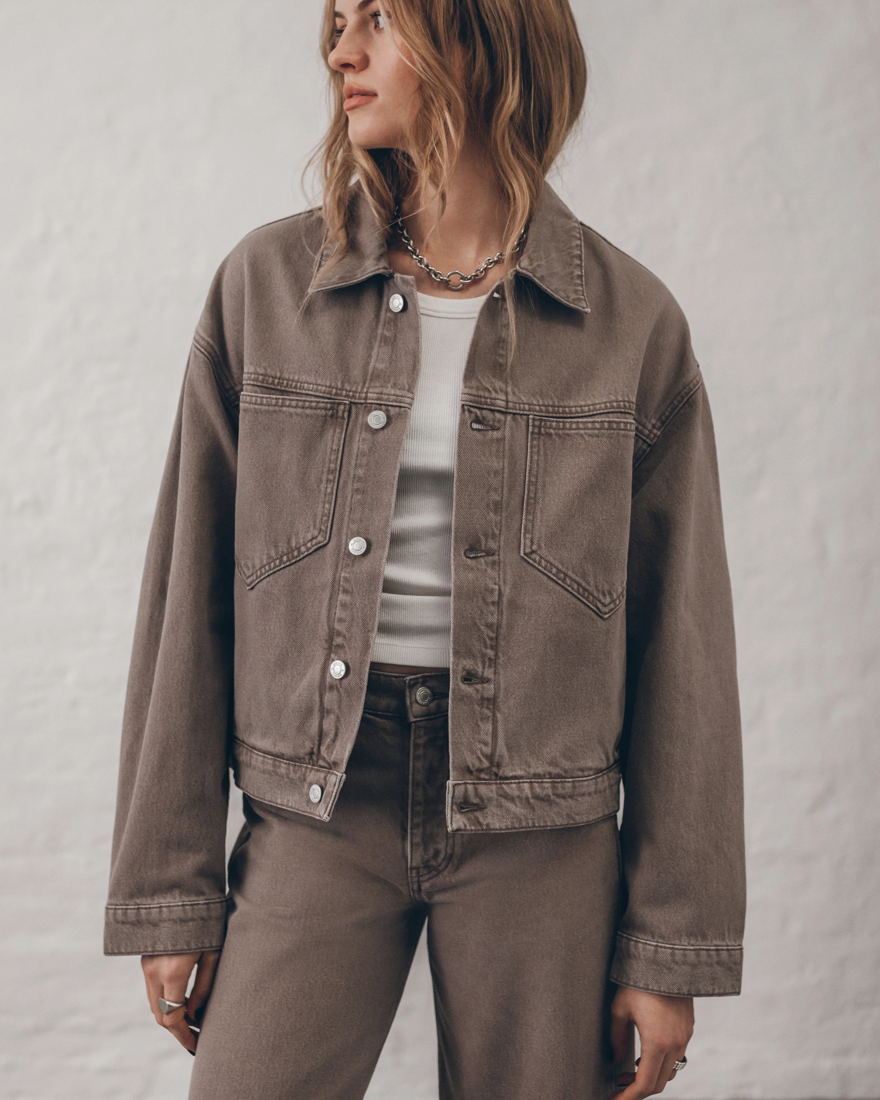 The Chestnut Loose Denim Jacket - Image 6