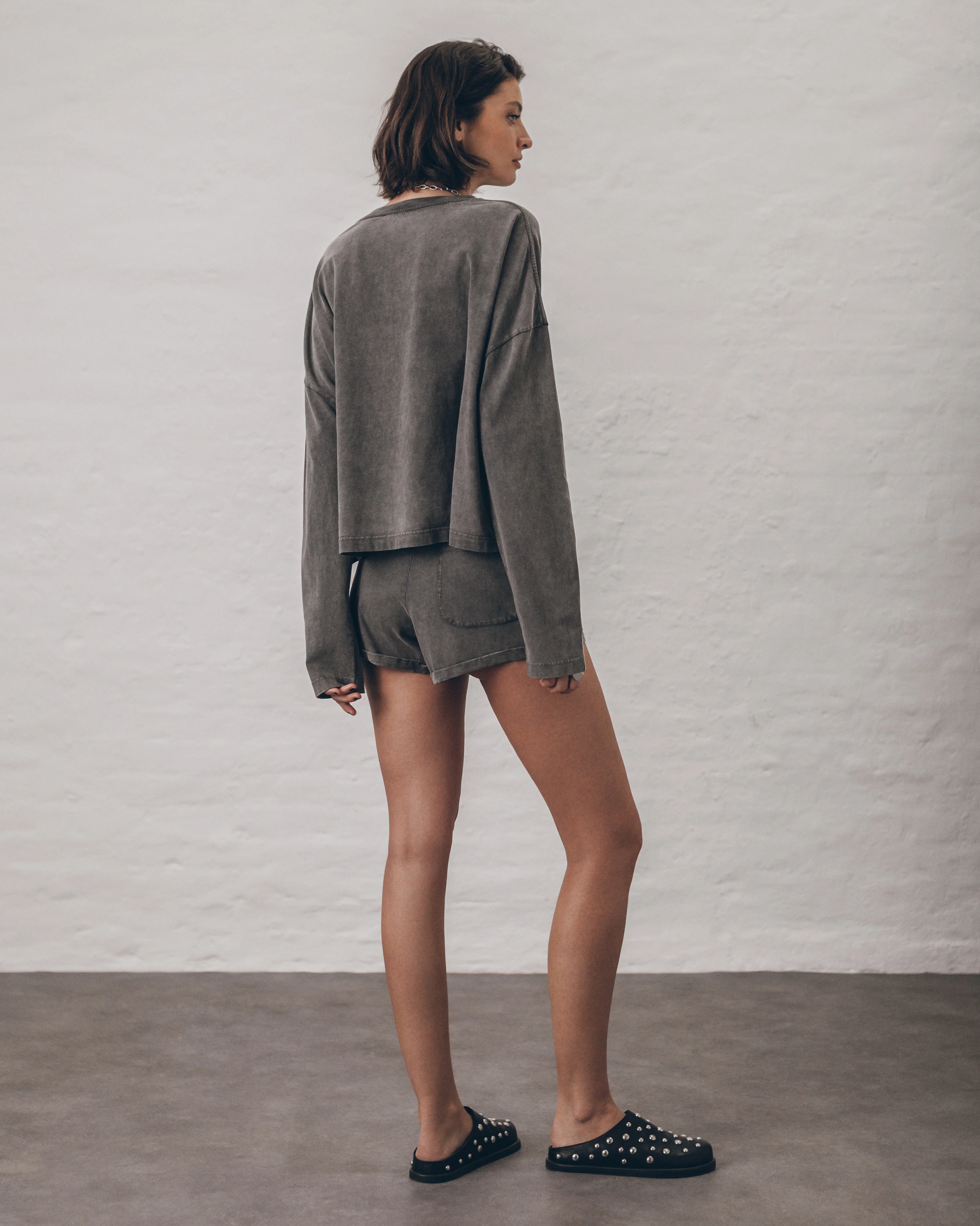 The Dark Faded Cotton Shorts - Image 5