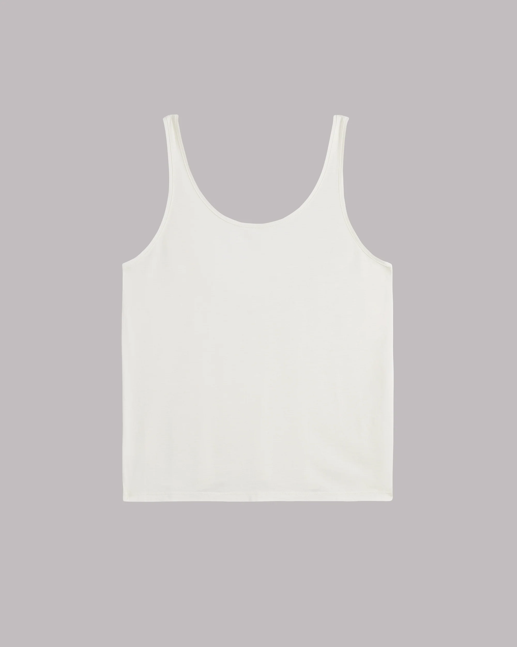 The White Low Back Base Tank Top - Image 2